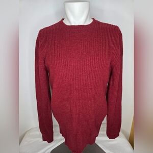 A.P.C. Size L-  Men's Red Sweater Rue Madame Paris